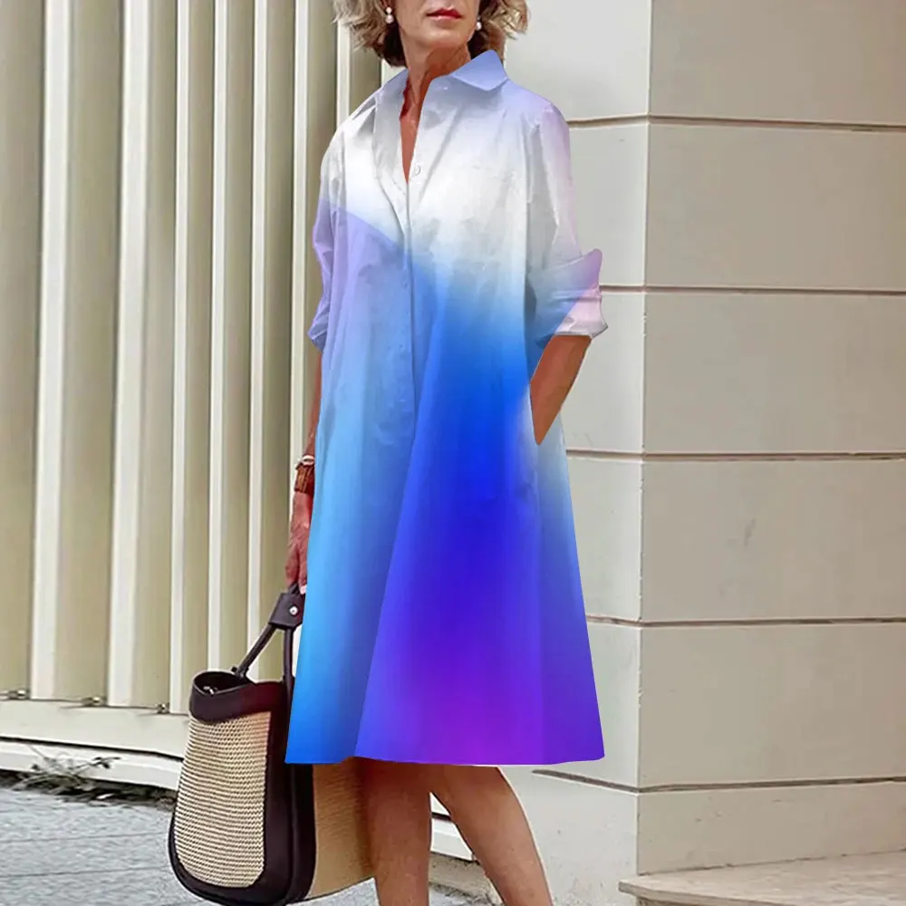 Damen Midi-Hemdkleid mit Knopfleiste - Image 7