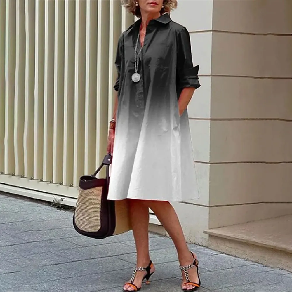 Damen Midi-Hemdkleid mit Knopfleiste - Image 8