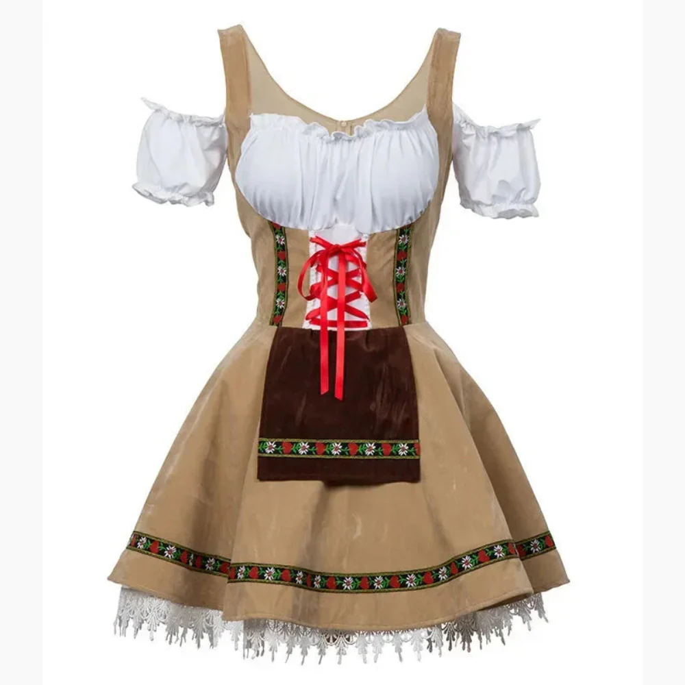 Damen Mini Dirndlkleid in Kurzform | Trachtenkleid mit klassischen Elementen - Image 5