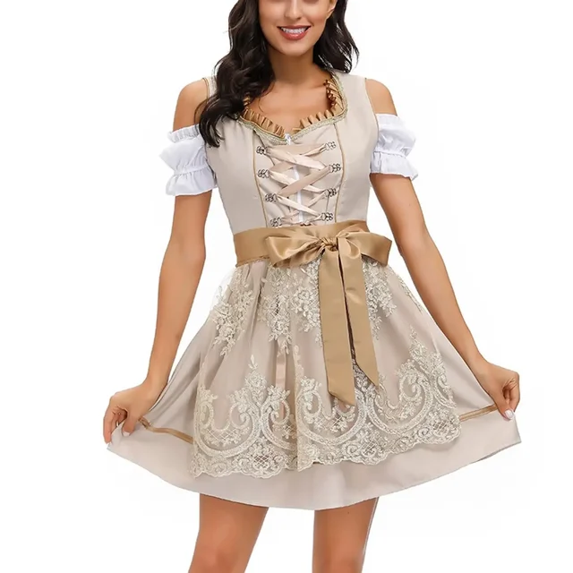Damen Mini Oktoberfest Dirndlkleid - Image 4