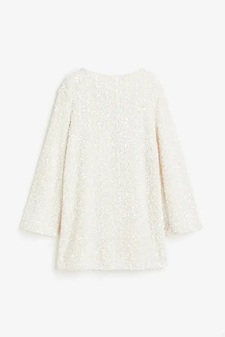 Damen Minikleid | Lange Ärmel schlichte Passform kurze Länge - Image 8