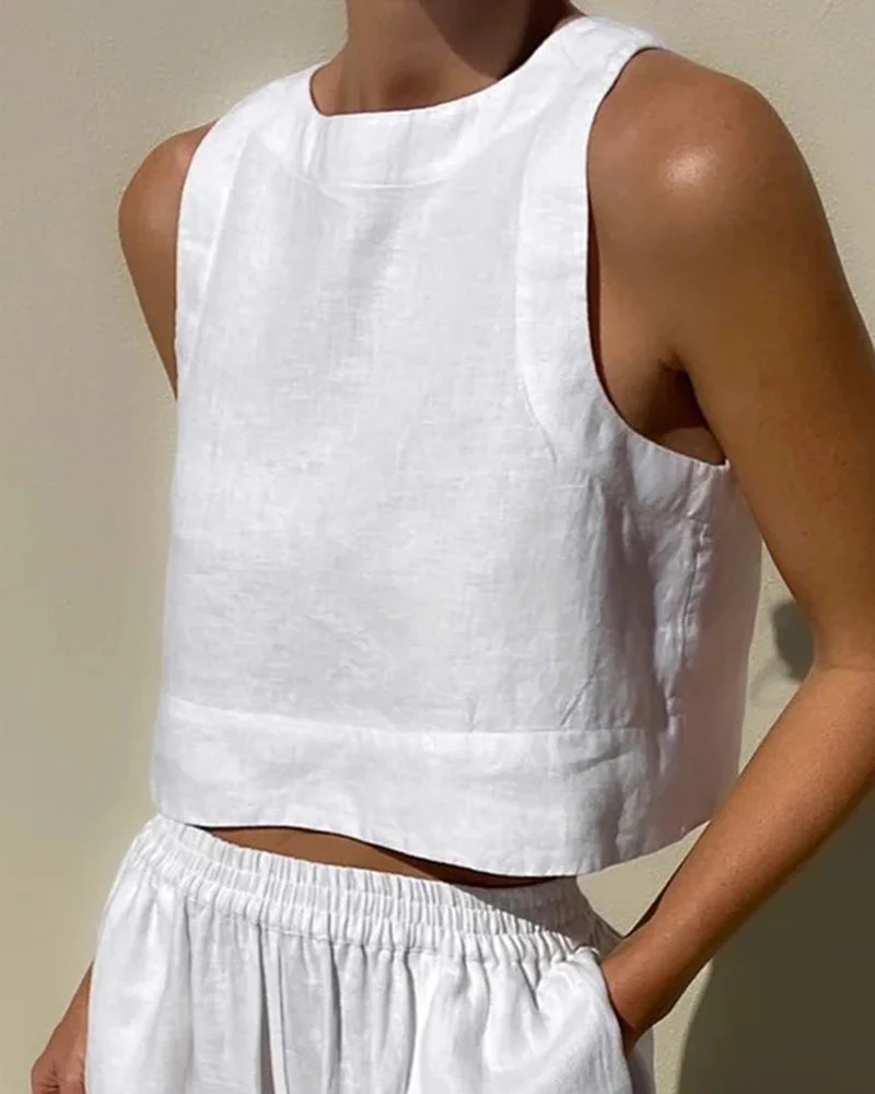 Damen Minimalistisch Leichte Zweiteiliges Set | Sommer - Image 3