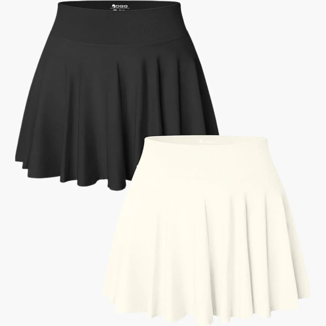Damen Minirock 2er-Pack mit hoher Taille und Stretchbund - Image 2