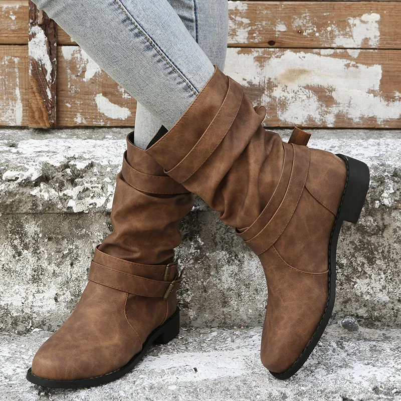 Damen Mittlere Wade Stiefel | Dirndl Schuhe - Image 5