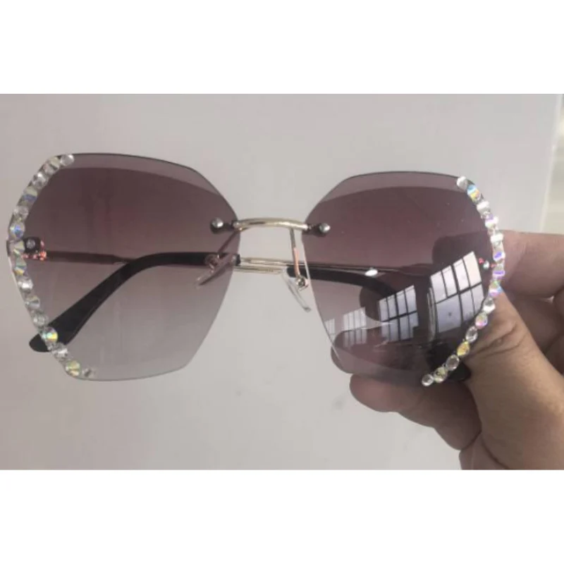 Damen Modisch Geometrisch Stil Sonnenbrille | Übergröße - Image 2
