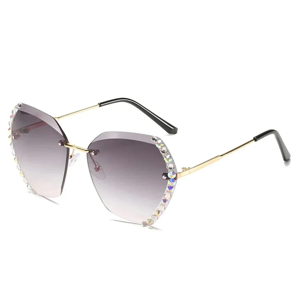 Damen Modisch Geometrisch Stil Sonnenbrille | Übergröße - Image 3