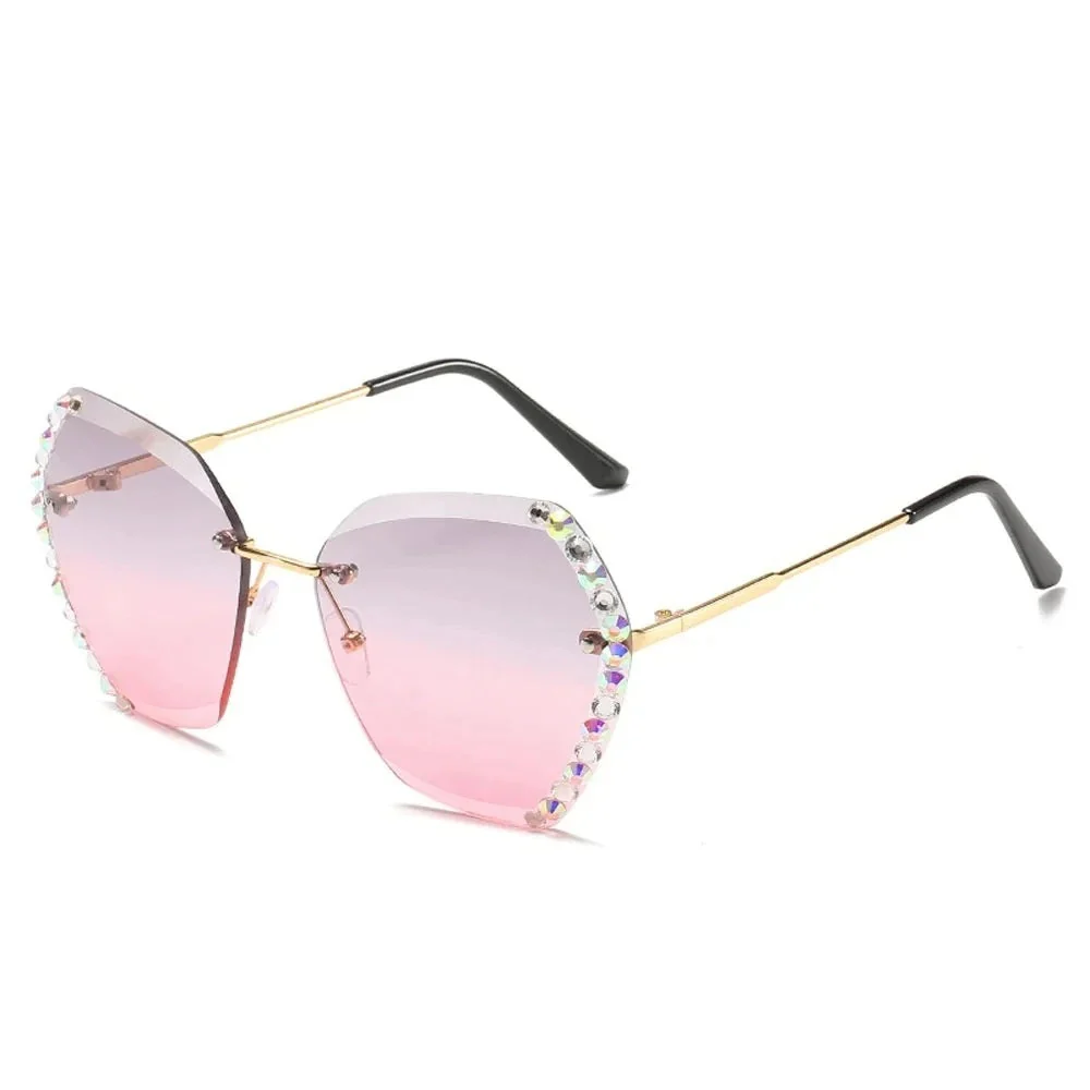 Damen Modisch Geometrisch Stil Sonnenbrille | Übergröße - Image 7