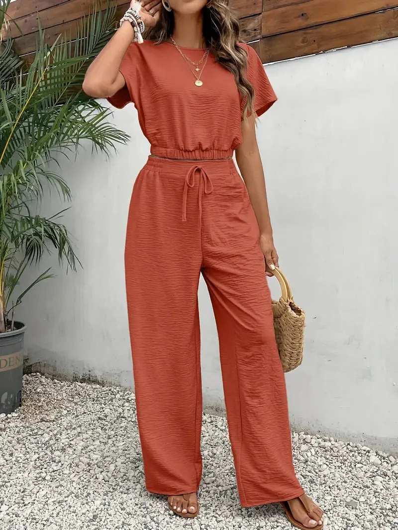 Damen Modisch Sommer Zweiteiliges Set | Hose und Oberteil - Image 10