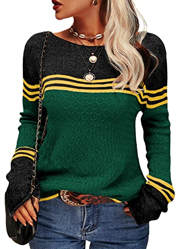 Damen Modischer Streifen-Pullover - Image 4