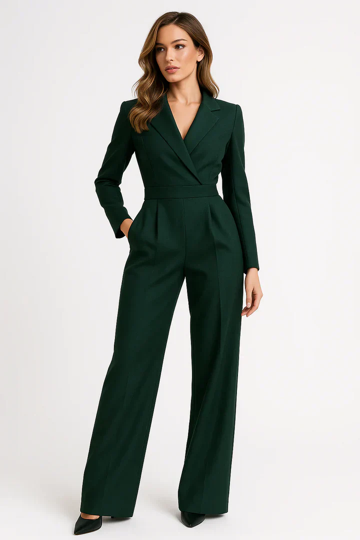 Damen Overall | V-Ausschnitt und Beinpartie - Image 2
