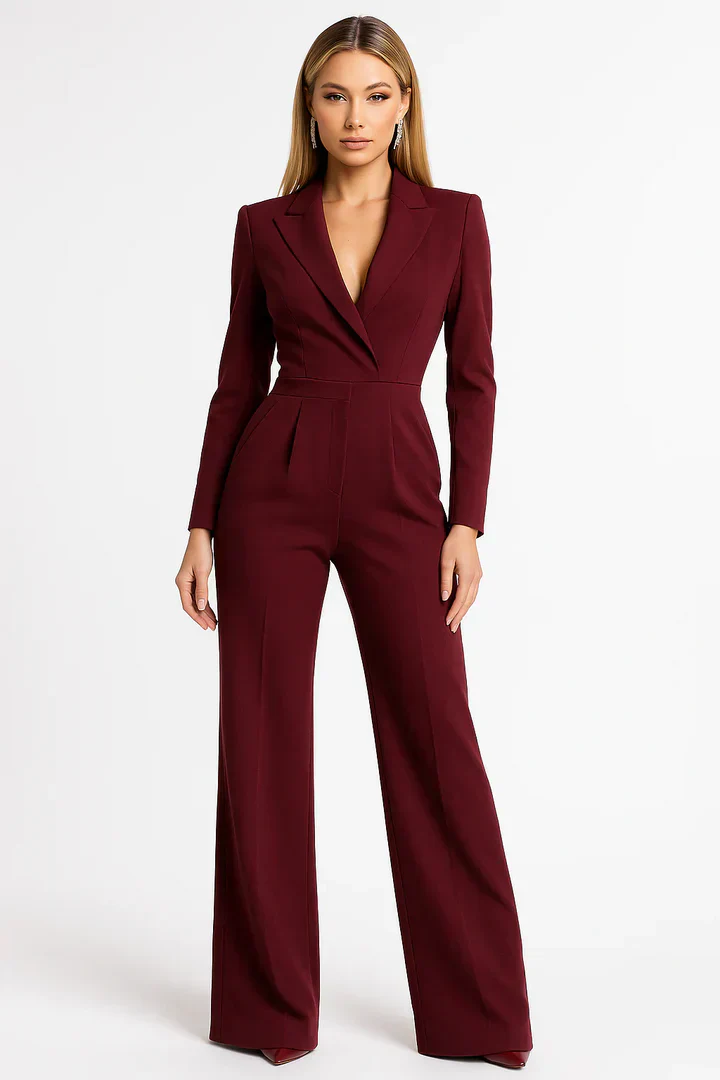 Damen Overall | V-Ausschnitt und Beinpartie - Image 4
