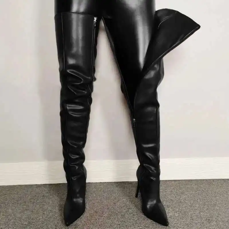 Damen-Overknee-Stiefel | Hohe Absätze - Image 2