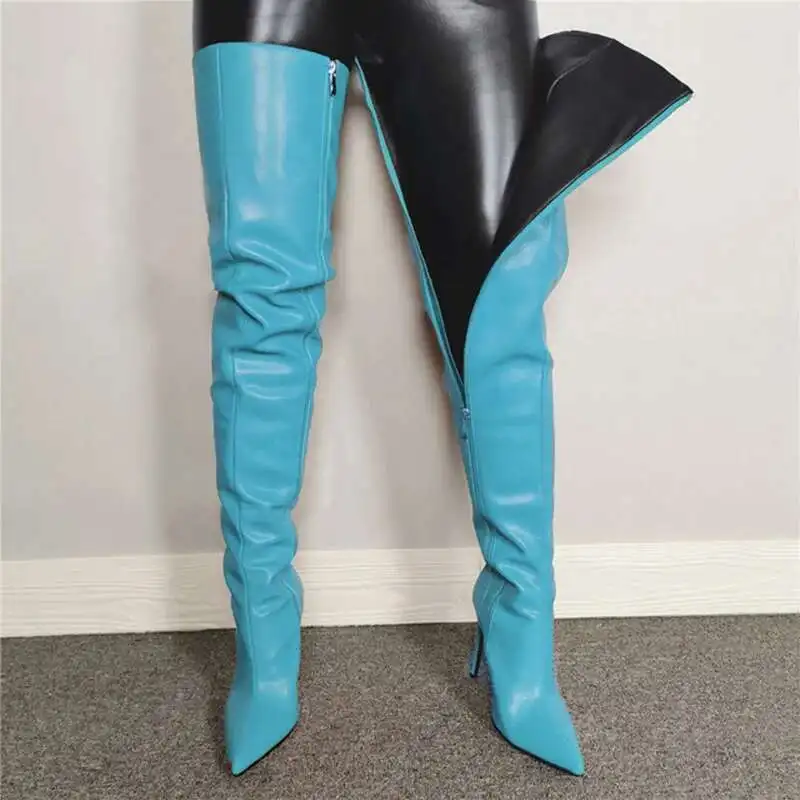 Damen-Overknee-Stiefel | Hohe Absätze - Image 5