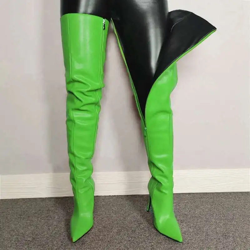 Damen-Overknee-Stiefel | Hohe Absätze - Image 6