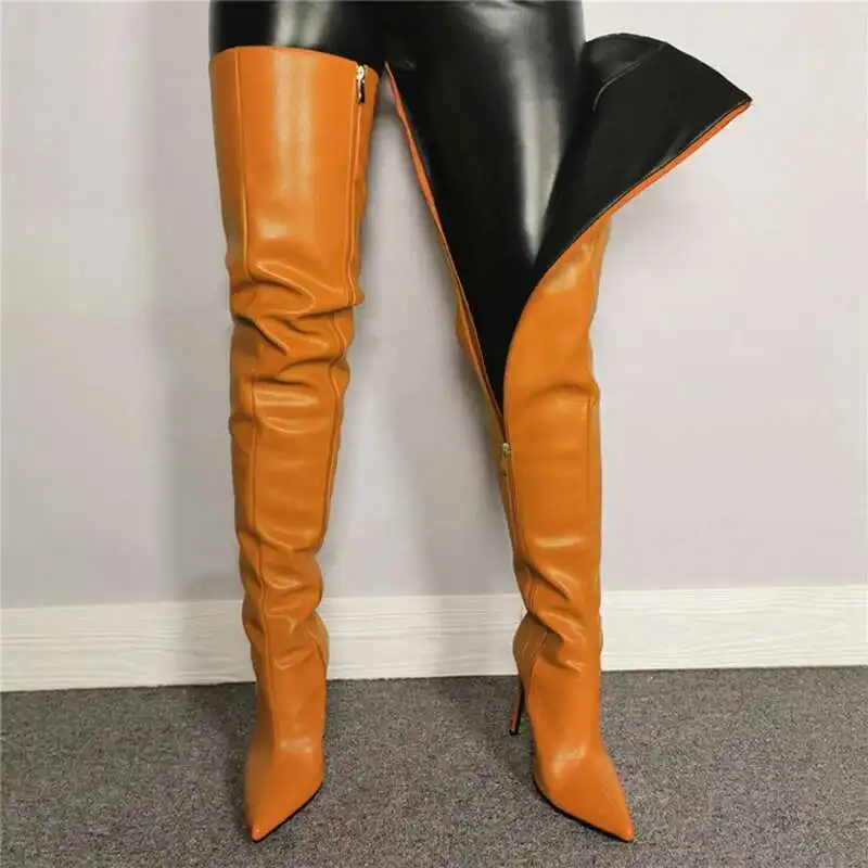 Damen-Overknee-Stiefel | Hohe Absätze - Image 9