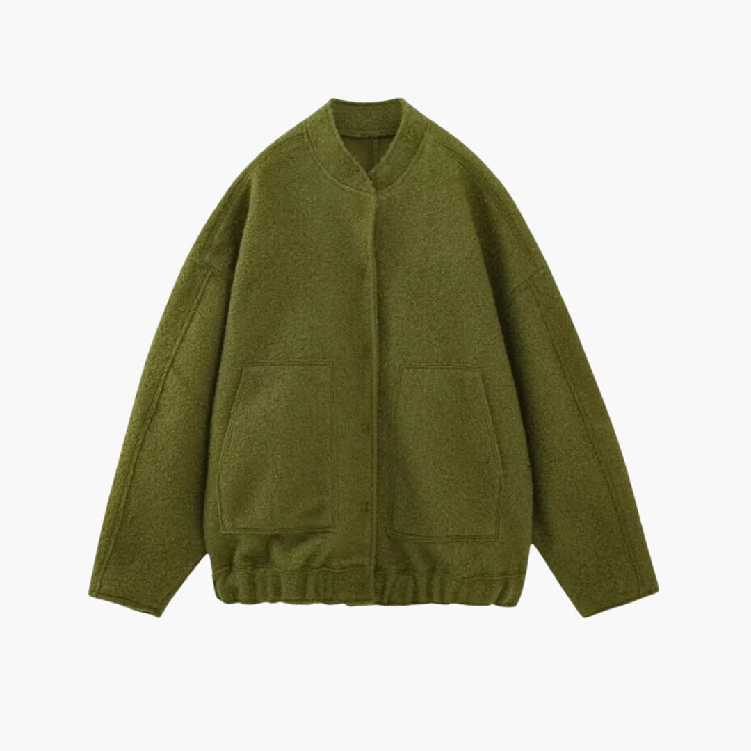 Damen Oversized Jacke mit offenem Frontdesign und aufgesetzten Taschen - Image 4
