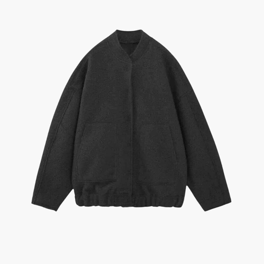 Damen Oversized Jacke mit offenem Frontdesign und aufgesetzten Taschen - Image 5