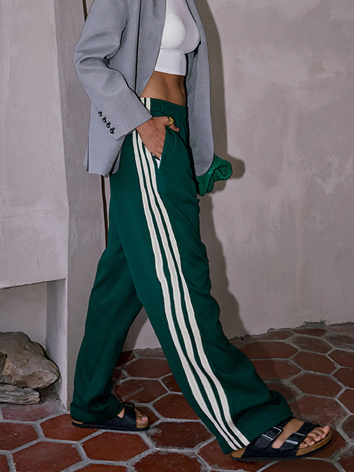 Damen Pantalon | Hohe Taille mit geraden Linien - Image 10