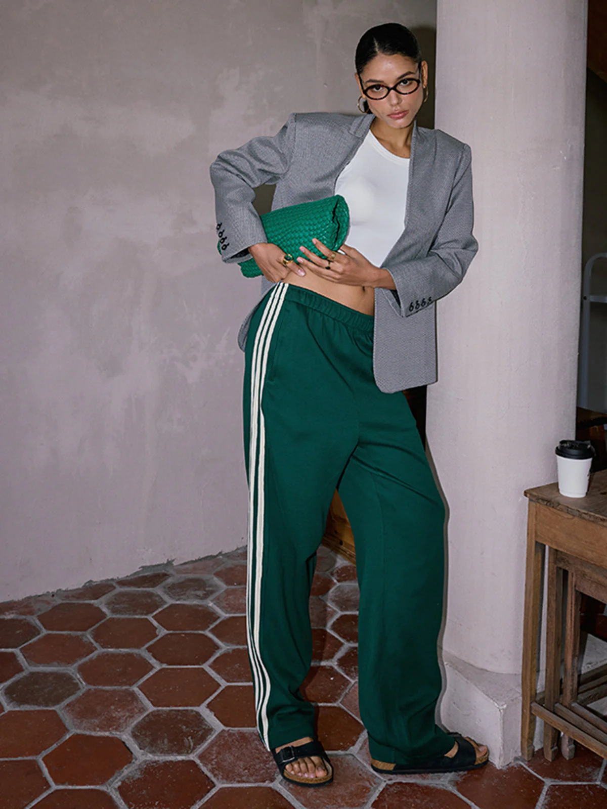 Damen Pantalon | Hohe Taille mit geraden Linien - Image 4