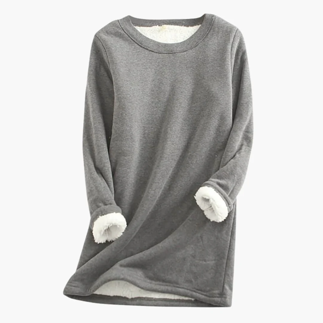 Damen Pullover mit Rundhalsausschnitt und langen Ärmeln - Image 2