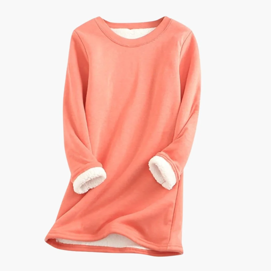 Damen Pullover mit Rundhalsausschnitt und langen Ärmeln - Image 4
