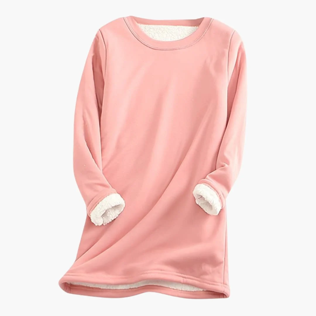 Damen Pullover mit Rundhalsausschnitt und langen Ärmeln - Image 6