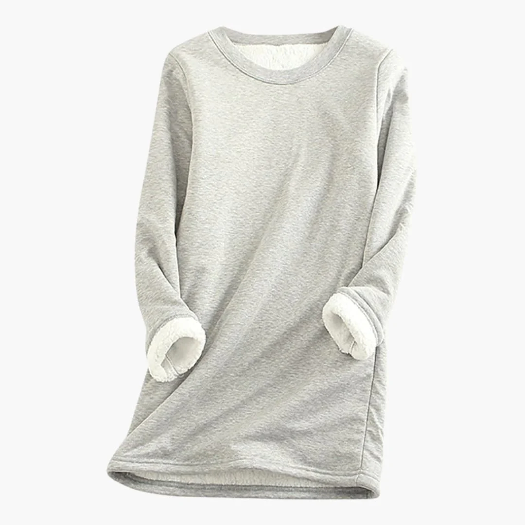 Damen Pullover mit Rundhalsausschnitt und langen Ärmeln - Image 8
