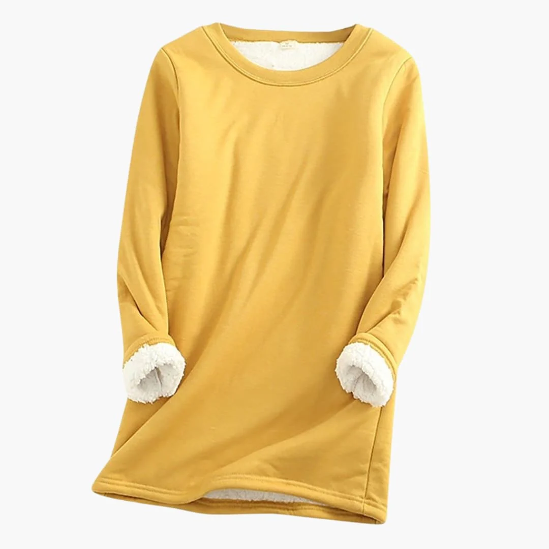 Damen Pullover mit Rundhalsausschnitt und langen Ärmeln - Image 9
