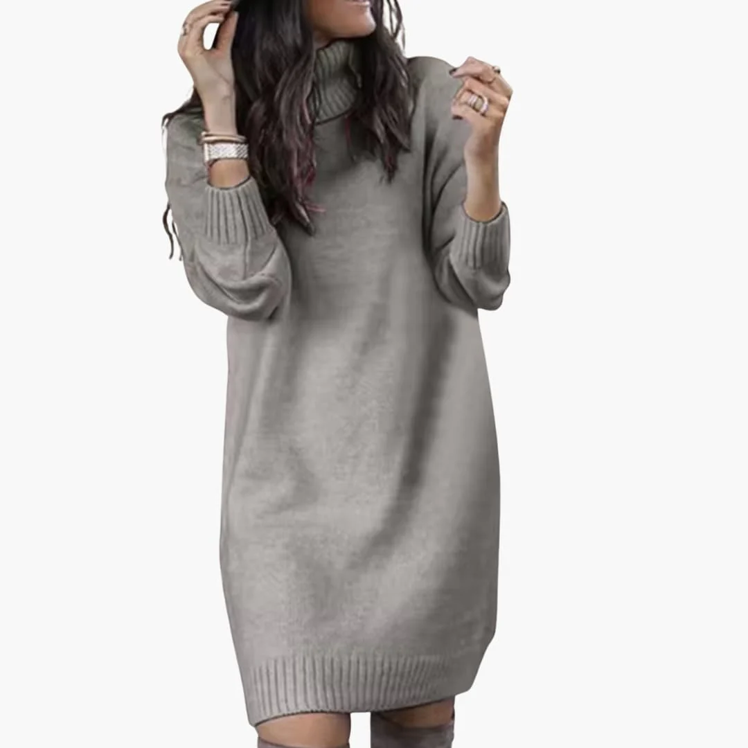 Damen Pulloverkleid mit Rollkragen - Image 4