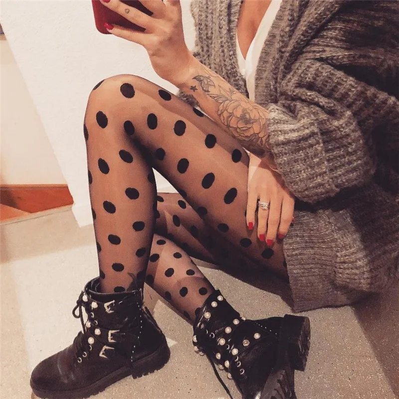 Damen Punktdesign Strumpfhose | Schlanke Passform - Image 4
