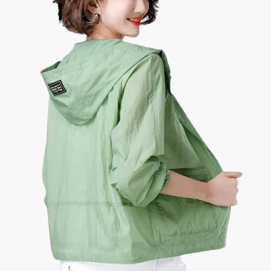 Damen Regenjacke mit Kapuze für Alltag und Freizeit - Image 2