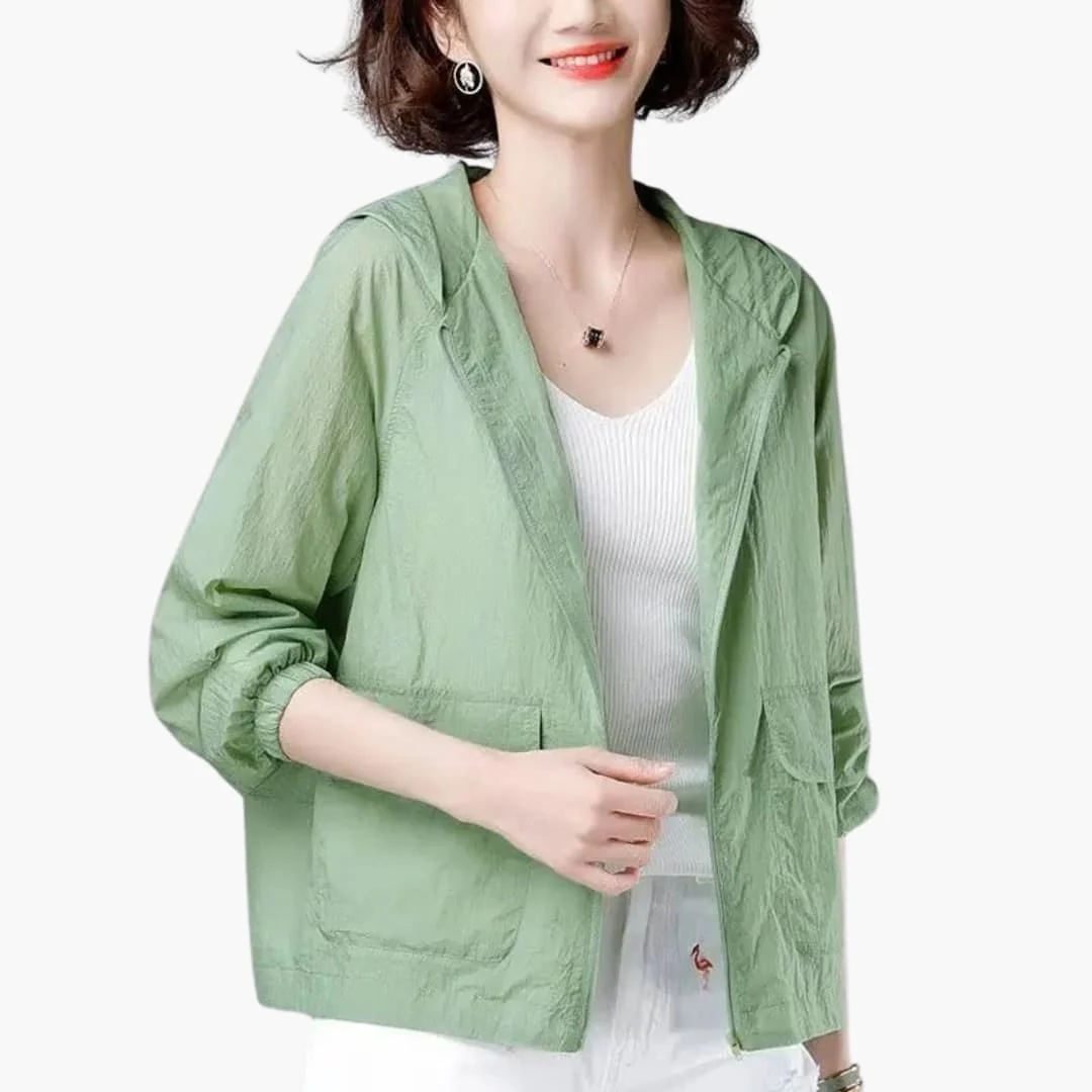 Damen Regenjacke mit Kapuze für Alltag und Freizeit - Image 3