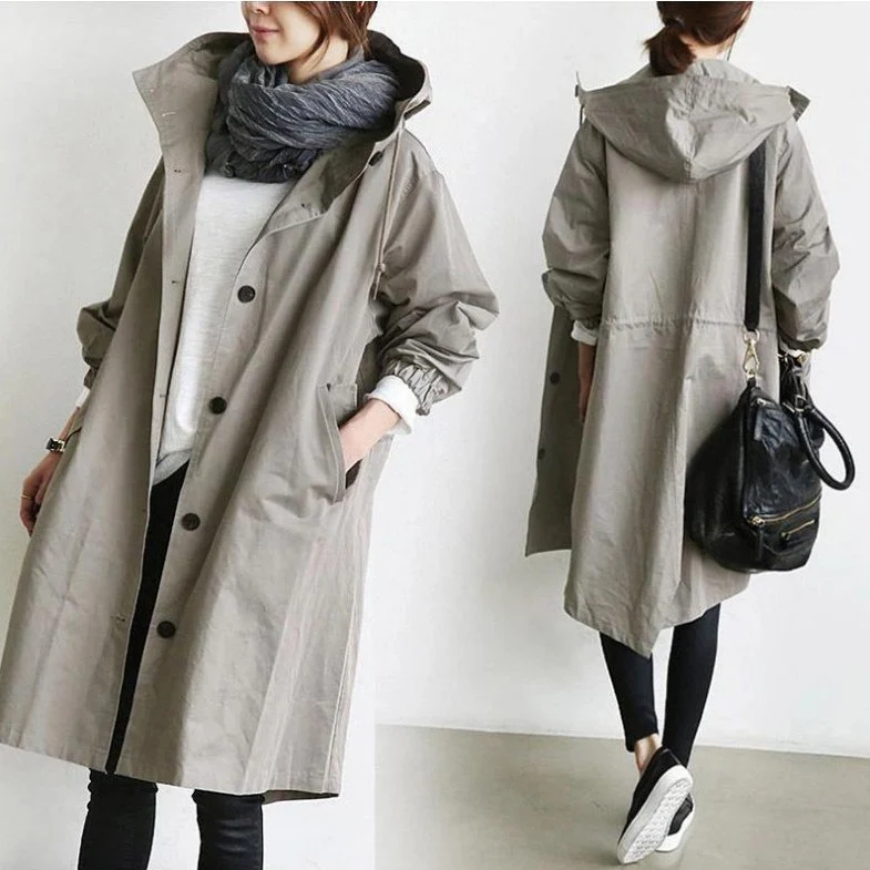 Damen Regenjacke | Mit Knopfverschluss Vorne - Image 2