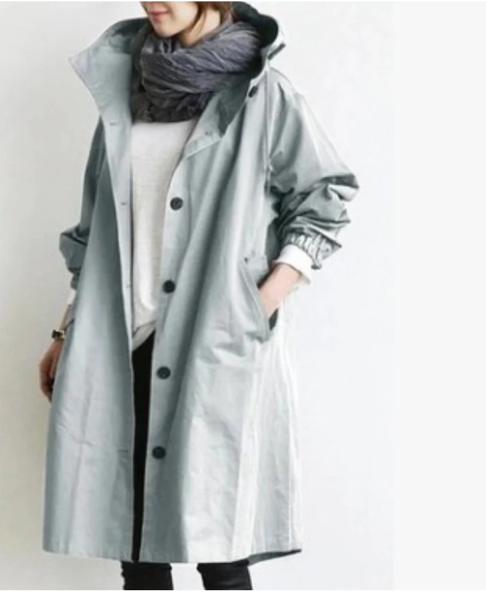 Damen Regenjacke | Mit Knopfverschluss Vorne - Image 5
