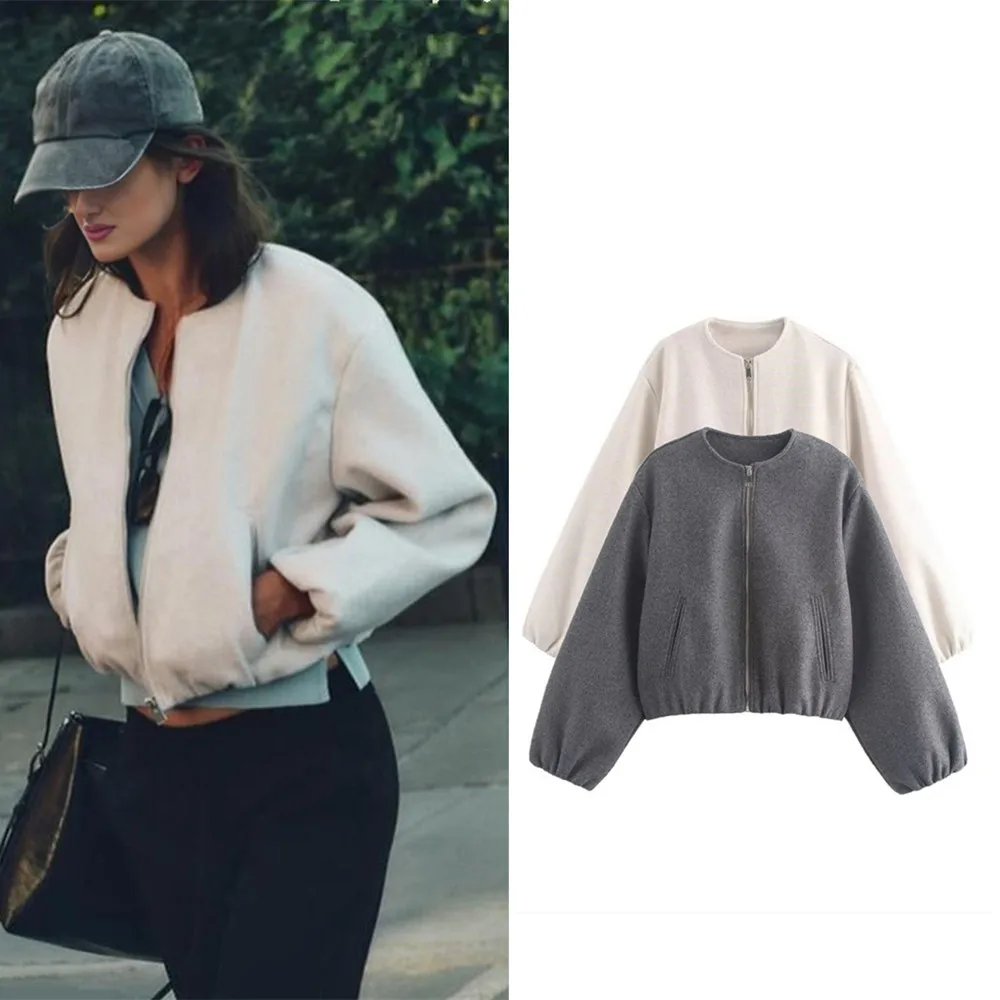 Damen Rundhals Übergangsjacke | Langarm - Image 5