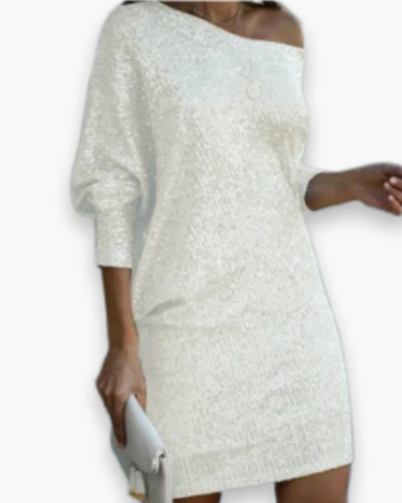Damen's Elegantes Glitzer Partykleid | Midi - Image 4