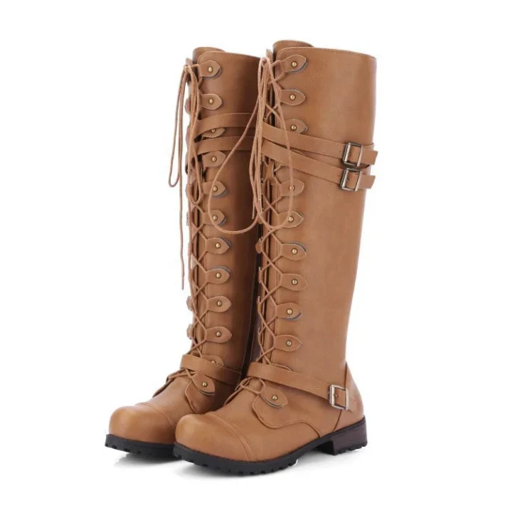 Damen Schnürstiefel mit Schnallendetails | Lässig - Image 2