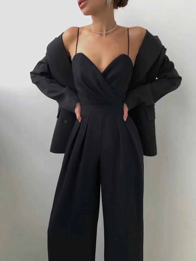 Damen schöner Jumpsuit mit weitem Bein | Sommer - Image 2