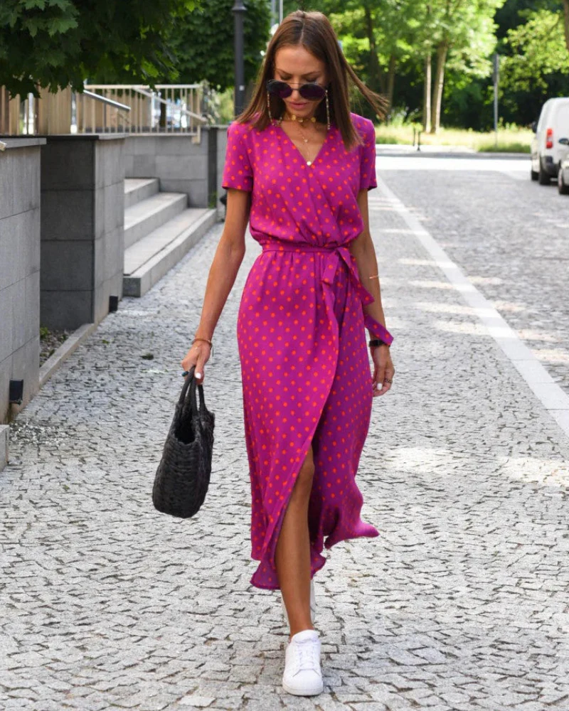 Damen schönes geblümtes Sommerkleid | Midi - Image 2