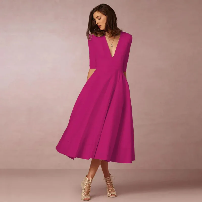 Damen schönes Vintage Prinzessinnenkleid | Midi - Image 3