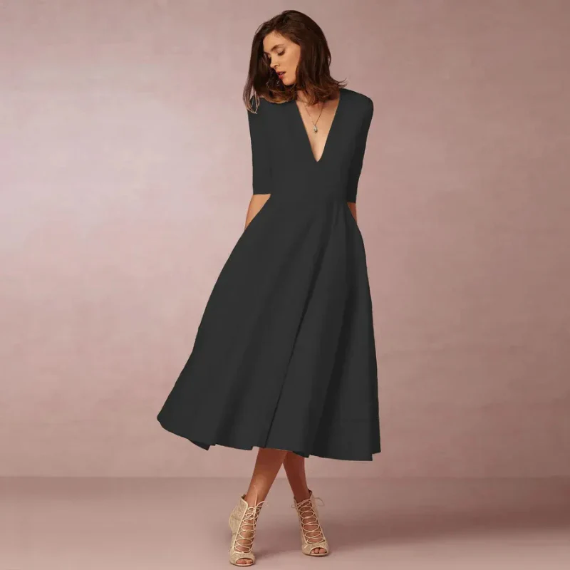 Damen schönes Vintage Prinzessinnenkleid | Midi - Image 4