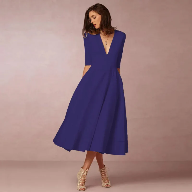 Damen schönes Vintage Prinzessinnenkleid | Midi - Image 9