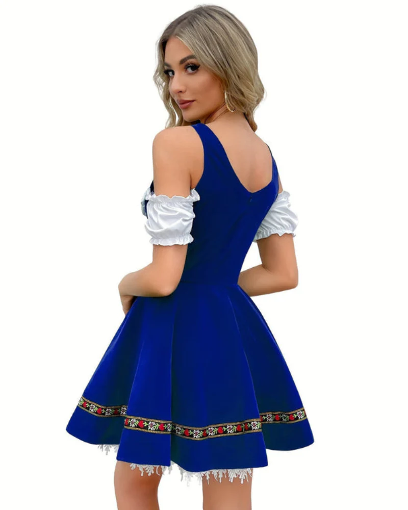Damen Schulterfreies Traditionelles Dirndlkleid | Mini - Image 5