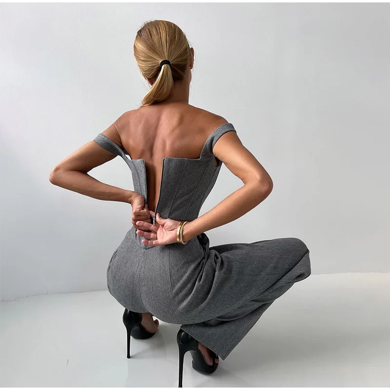 Damen Set | Blazer, Hose und Corset-Top im dreiteiligen Aufbau - Image 3