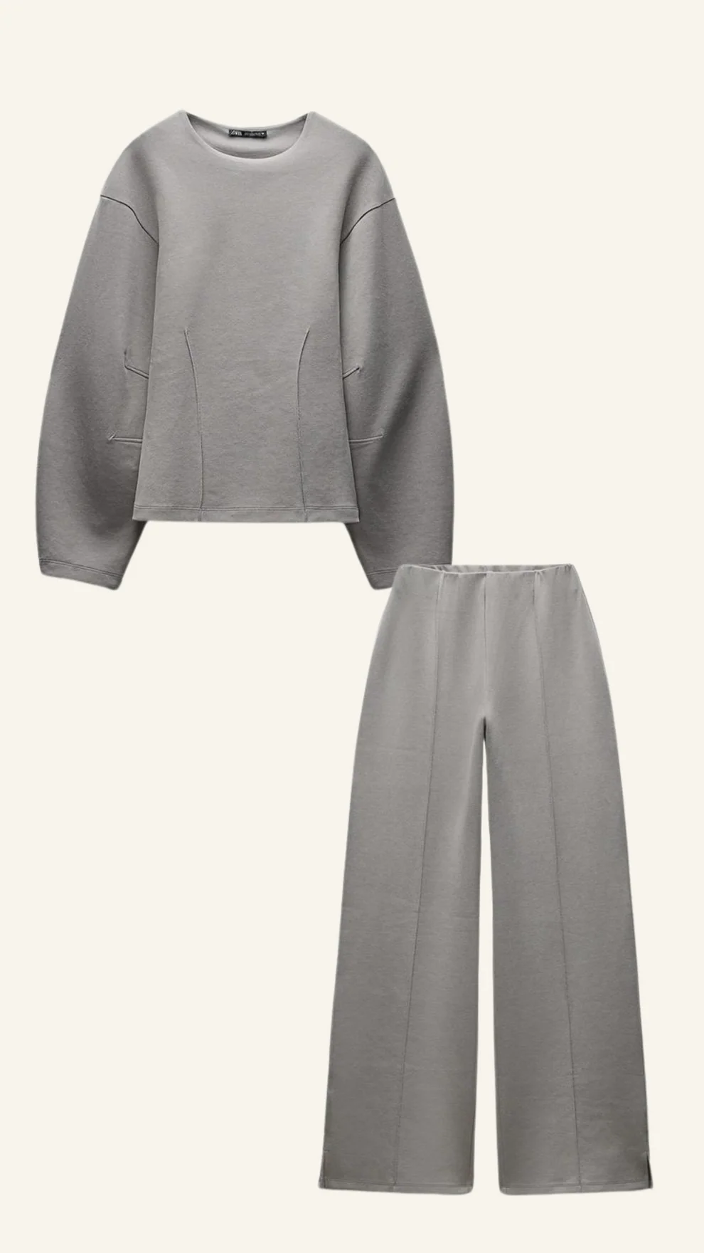 Damen Set | Oversized Top mit weitem Bein und klarer Form - Image 5