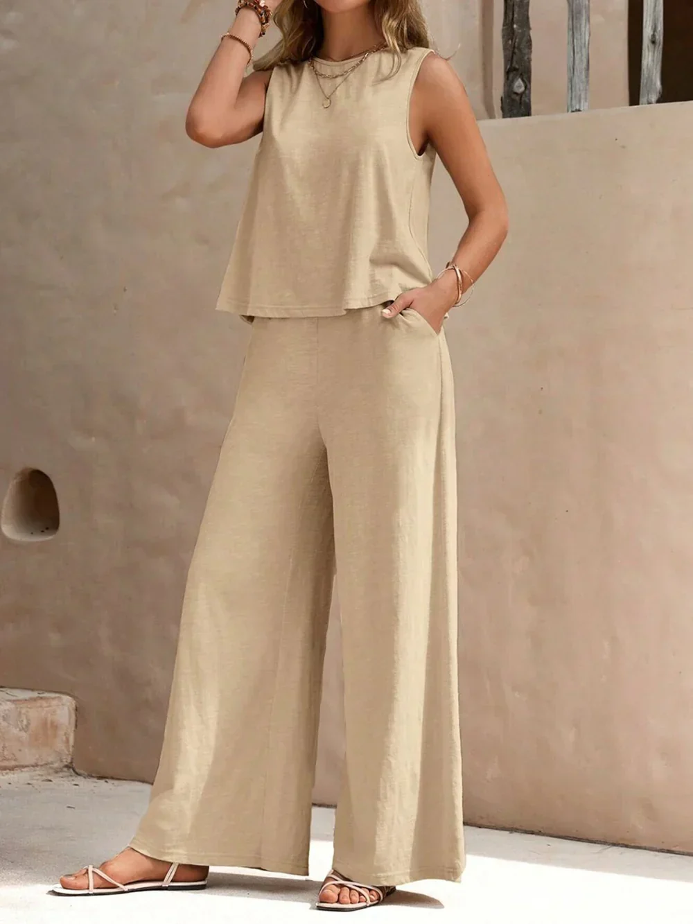 Damen Set Zweiteilig | Oberteil und lässige Hose - Image 3