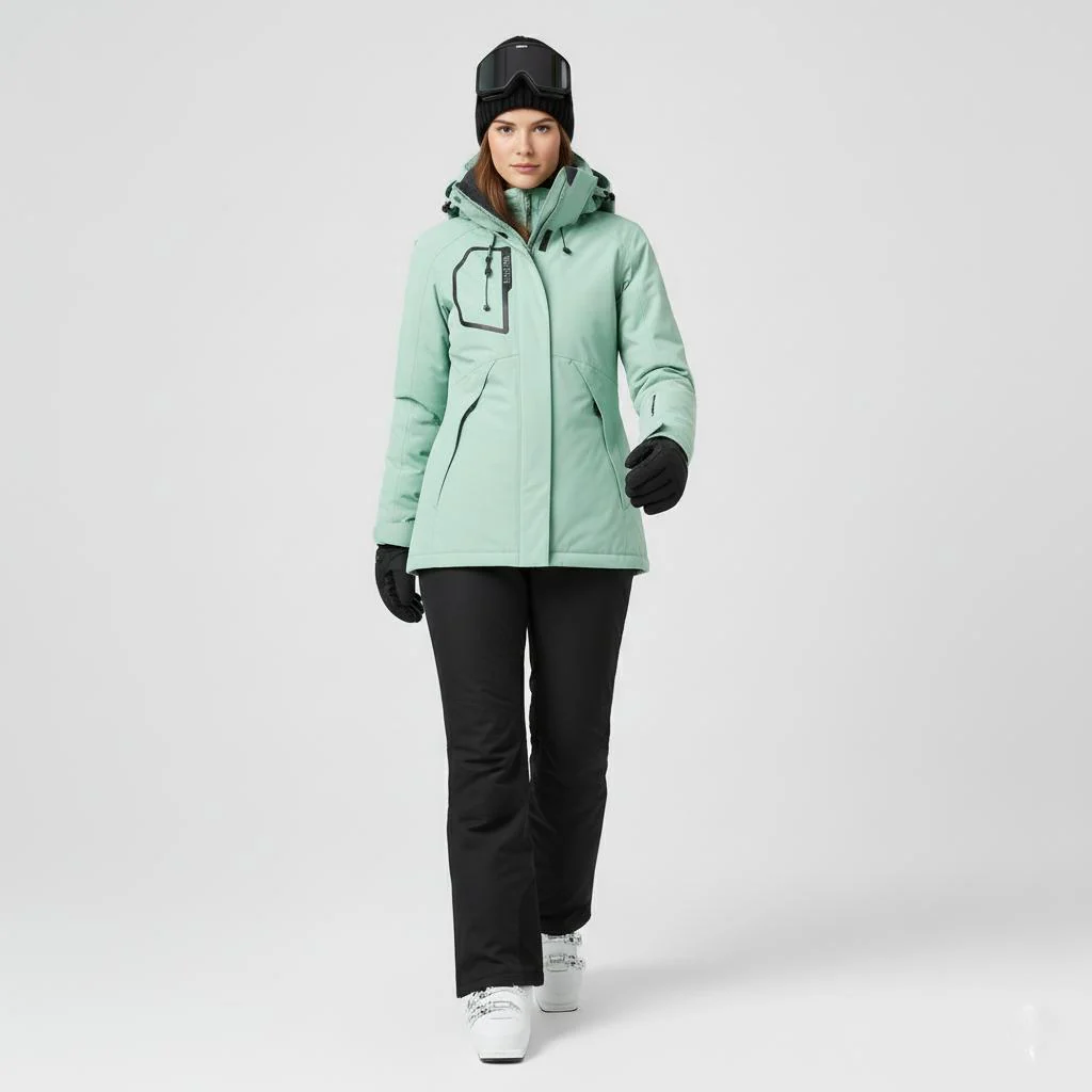 Damen Skiset | Jacke mit Kapuze Hose abgestimmte Ausführung - Image 6