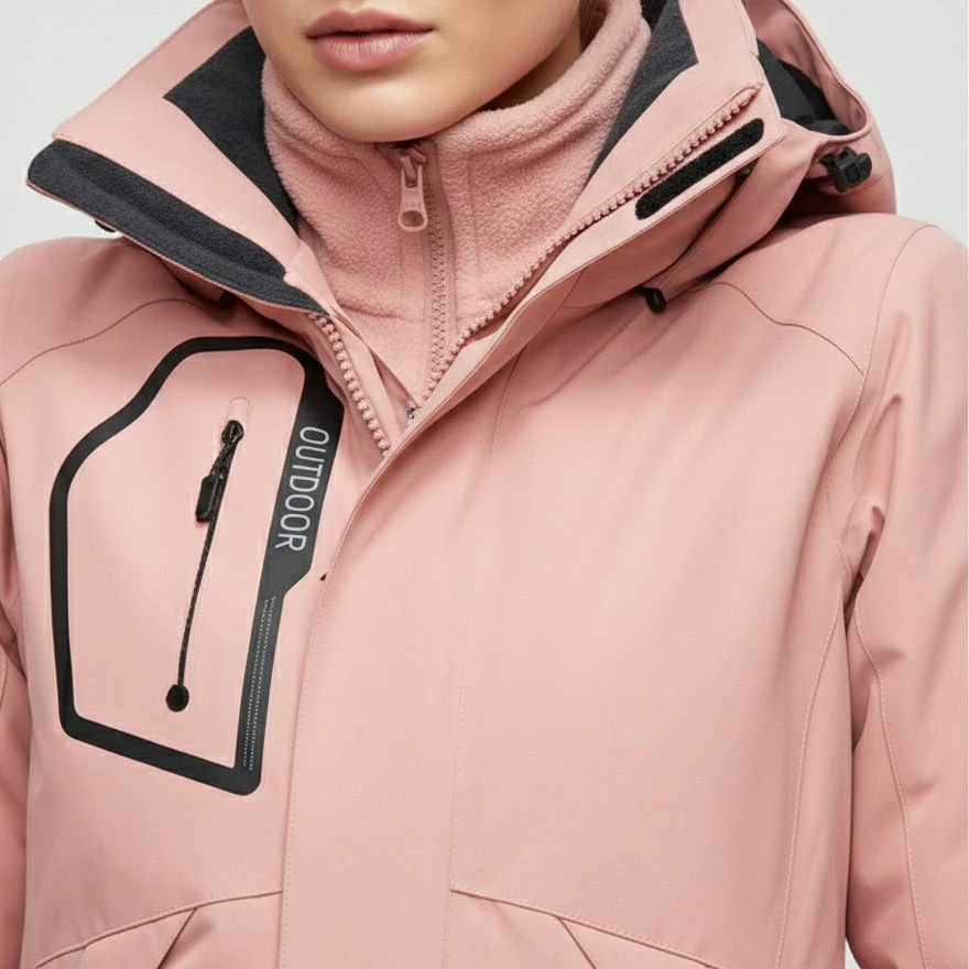Damen Skiset | Kapuze Jacke Hose zweiteilig geschlossene Form - Image 5