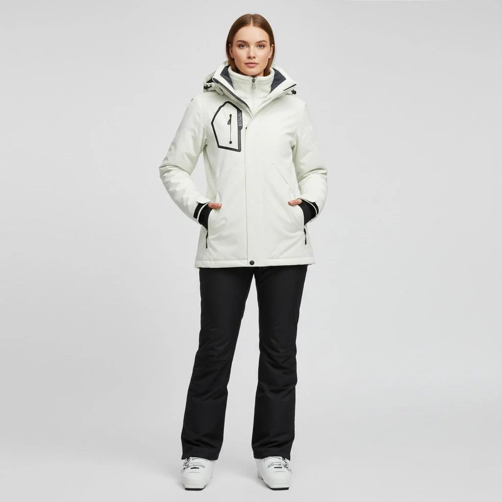 Damen Skiset | Strukturierte Jacke Hose wintertaugliche Ausführung - Image 4
