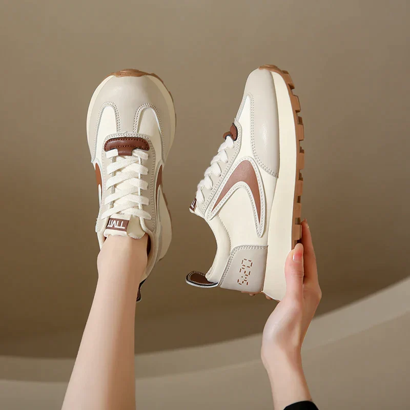Ulrike | Damen Sneaker Dicke Sohle Keilabsatz – Plateau Keil Sneaker Sommer 2026 - Image 3